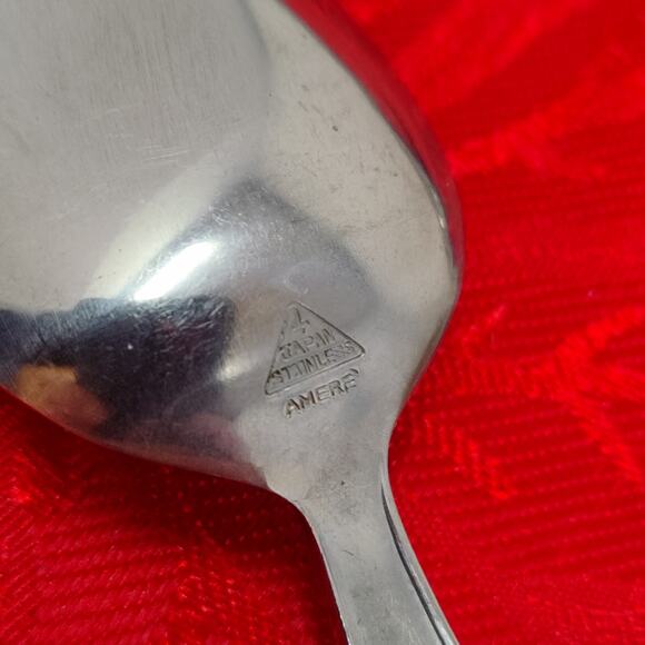 11X Tsp Amere Japan AEF3 MCM Stainless Flatware Floral Teaspoons - Picture 3 of 14